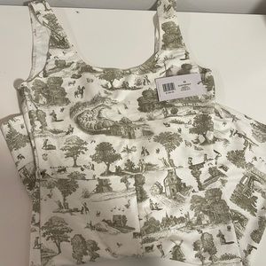 WeWoreWhat Scoop Vintage Toile Bodysuit - Sage